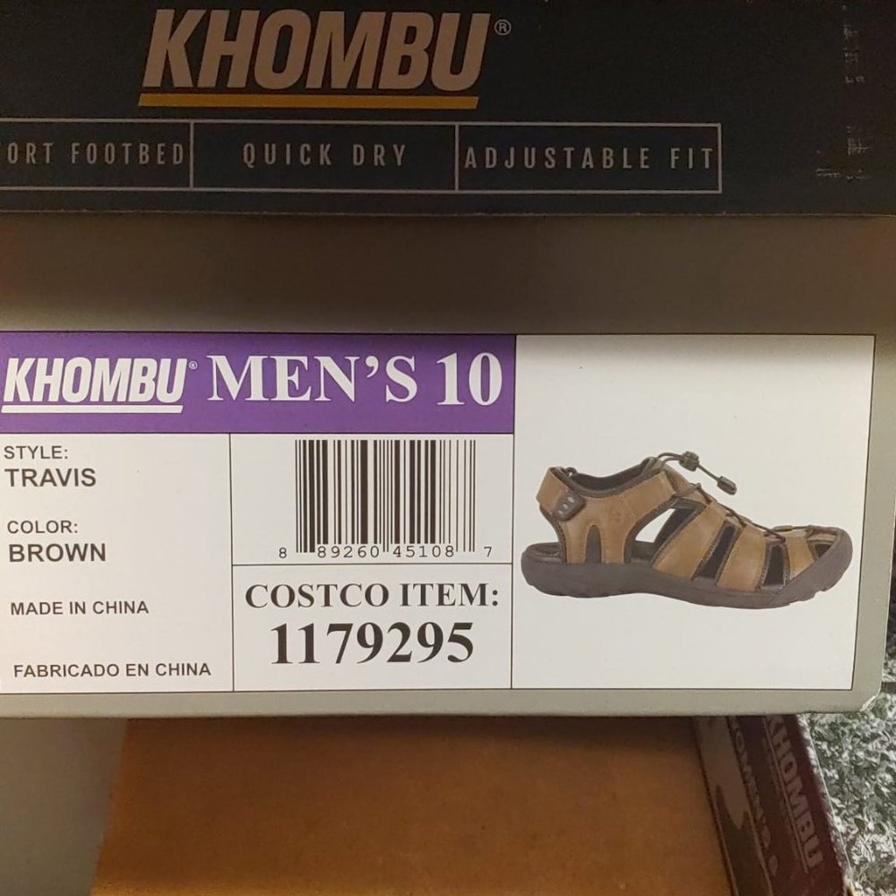 Khombu Men's Travis 1179295 Closed Toe Active Brown Fisherman Sandals - Picture 9 of 11